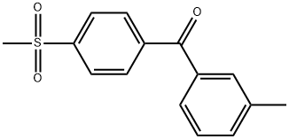 (3-Methylphenyl)[4-(methylsulfonyl)phenyl]methanone Structure