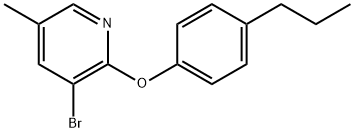 3-Bromo-5-methyl-2-(4-propylphenoxy)pyridine Structure