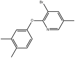 3-Bromo-2-(3,4-dimethylphenoxy)-5-methylpyridine Structure