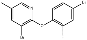 3-Bromo-2-(4-bromo-2-fluorophenoxy)-5-methylpyridine Structure