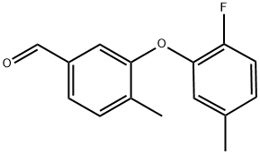 3-(2-Fluoro-5-methylphenoxy)-4-methylbenzaldehyde Structure