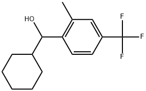 α-Cyclohexyl-2-methyl-4-(trifluoromethyl)benzenemethanol Structure