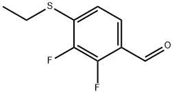 4-(ethylthio)-2,3-difluorobenzaldehyde Structure