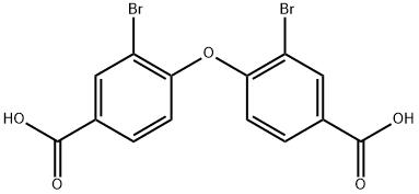 Benzoic acid, 4,4'-oxybis[3-bromo- Structure