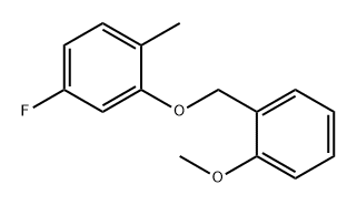 4-Fluoro-2-((2-methoxybenzyl)oxy)-1-methylbenzene Structure