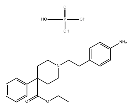 Anileridine phosphate 구조식 이미지