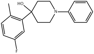 4-(5-Fluoro-2-methylphenyl)-1-phenyl-4-piperidinol Structure