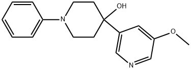 4-(5-Methoxy-3-pyridinyl)-1-phenyl-4-piperidinol Structure