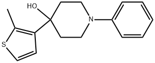 4-(2-Methyl-3-thienyl)-1-phenyl-4-piperidinol Structure