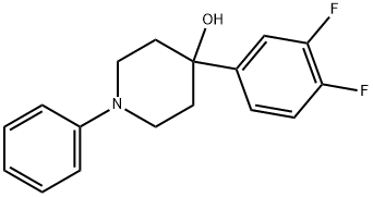 4-(3,4-Difluorophenyl)-1-phenyl-4-piperidinol Structure