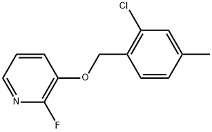 3-[(2-Chloro-4-methylphenyl)methoxy]-2-fluoropyridine Structure