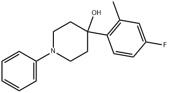 4-(4-Fluoro-2-methylphenyl)-1-phenyl-4-piperidinol 구조식 이미지