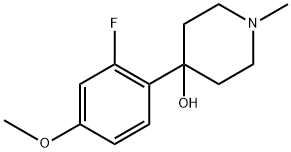 4-(2-fluoro-4-methoxyphenyl)-1-methylpiperidin-4-ol Structure