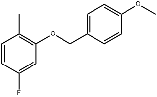 4-Fluoro-2-((4-methoxybenzyl)oxy)-1-methylbenzene Structure