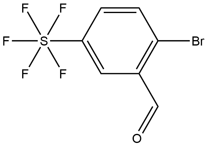 2-Bromo-5-(pentafluorothio)benzaldehyde Structure