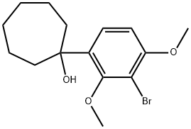 1-(3-Bromo-2,4-dimethoxyphenyl)cycloheptanol Structure