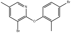 3-Bromo-2-(4-bromo-2-methylphenoxy)-5-methylpyridine Structure