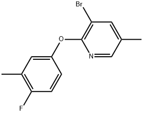 3-Bromo-2-(4-fluoro-3-methylphenoxy)-5-methylpyridine Structure