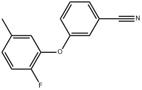 3-(2-Fluoro-5-methylphenoxy)benzonitrile Structure