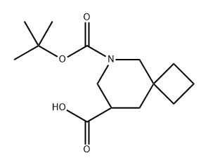 6-Aza-spiro[3.5]nonane-6,8-dicarboxylic acid 6-tert-butyl ester Structure