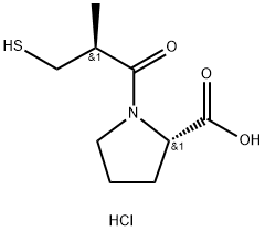 Captopril (hydrochloride) 구조식 이미지