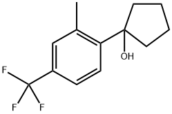 1-(2-methyl-4-(trifluoromethyl)phenyl)cyclopentanol Structure
