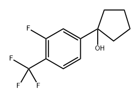1-(3-fluoro-4-(trifluoromethyl)phenyl)cyclopentanol Structure