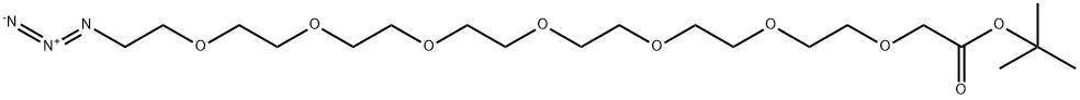 Azido-PEG7-CH2COOtBu Structure