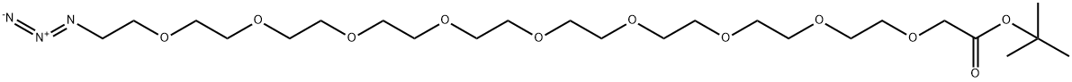 Azido-PEG9-CH2COOtBu Structure