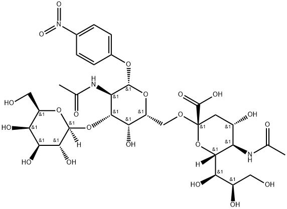 Galβ(1-3)[Neu5Acα(2-6)]GalNAc-β-pNP 구조식 이미지