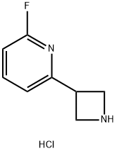 Pyridine, 2-(3-azetidinyl)-6-fluoro-, hydrochloride (1:2) Structure