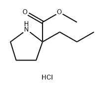 Methyl 2-propylprolinate hydrochloride Structure