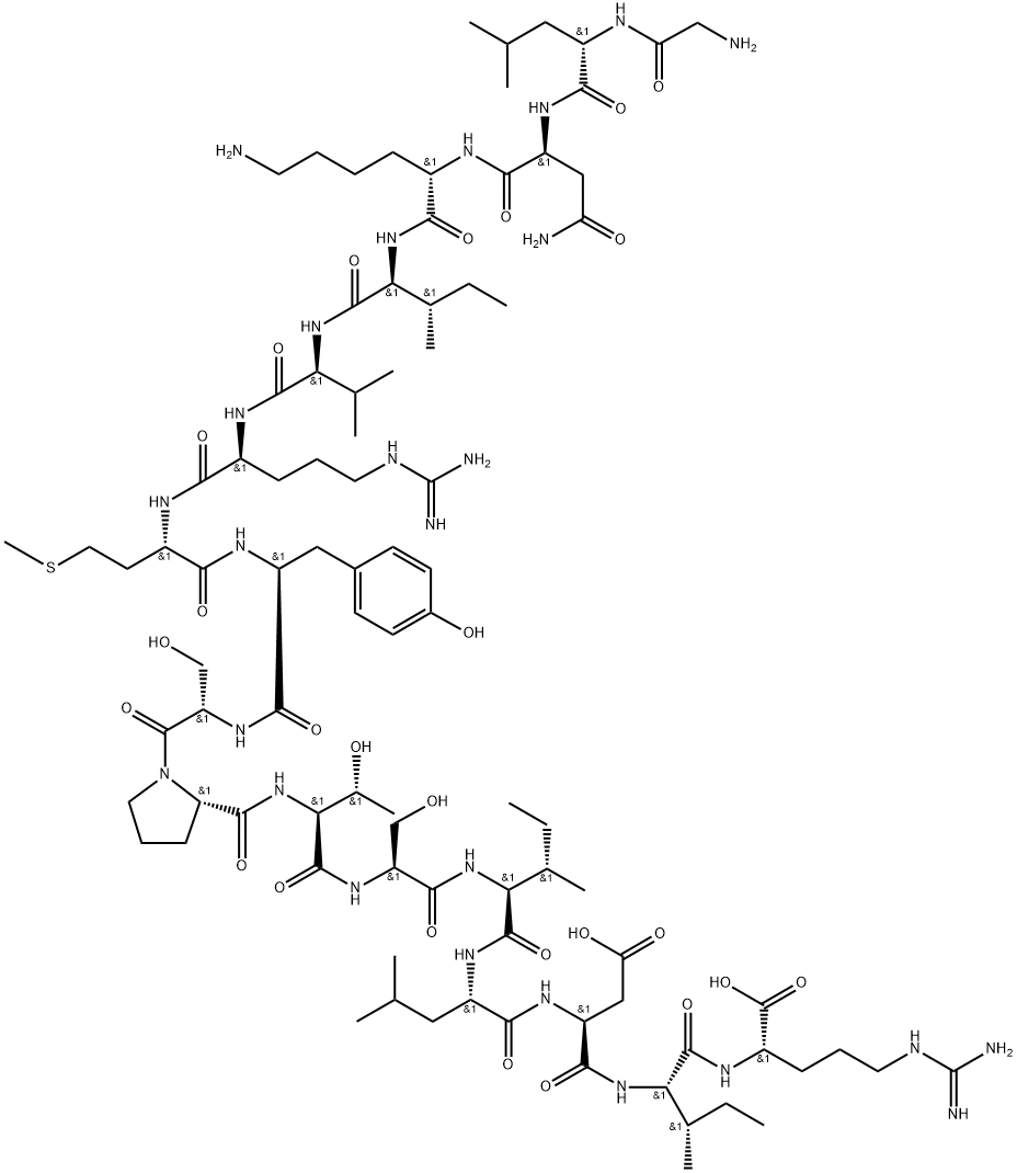 HIV-1 gag Protein p24 (194-210) 구조식 이미지