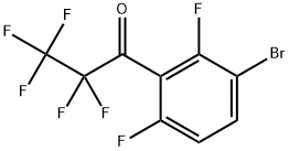 1-(3-bromo-2,6-difluorophenyl)-2,2,3,3,3-pentafluoropropan-1-one Structure