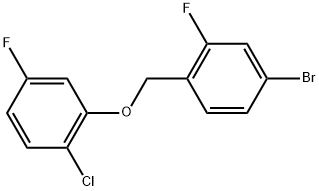 4-Bromo-1-[(2-chloro-5-fluorophenoxy)methyl]-2-fluorobenzene Structure