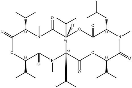 Cyclo[(2R)-2-hydroxy-3-methylbutanoyl-N-methyl-L-leucyl-(2R)-2-hydroxy-3-methylbutanoyl-N-methyl-L-valyl-(2R)-2-hydroxy-3-methylbutanoyl-N-methyl-L-valyl] Structure