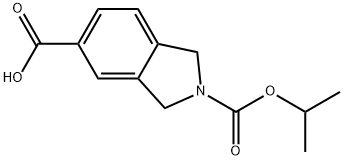 2-(isopropoxycarbonyl)isoindoline-5-carboxylicacid Structure