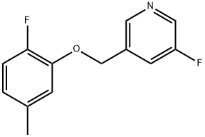 3-Fluoro-5-[(2-fluoro-5-methylphenoxy)methyl]pyridine Structure