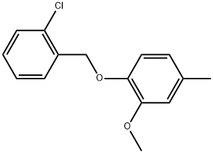 1-[(2-Chlorophenyl)methoxy]-2-methoxy-4-methylbenzene Structure