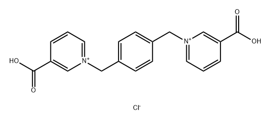 Pyridinium, 1,1'-[1,4-phenylenebis(methylene)]bis[4-carboxy-, chloride] Structure