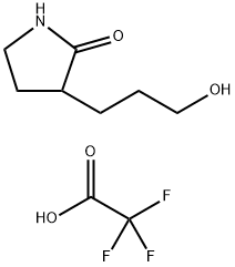 3-(3-hydroxypropyl)pyrrolidin-2-one, trifluoroacetic acid 구조식 이미지