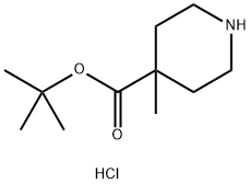 tert-butyl 4-methylpiperidine-4-carboxylate hydrochloride 구조식 이미지