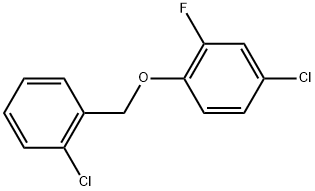 4-Chloro-1-[(2-chlorophenyl)methoxy]-2-fluorobenzene Structure