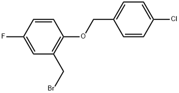 2-(Bromomethyl)-1-[(4-chlorophenyl)methoxy]-4-fluorobenzene Structure