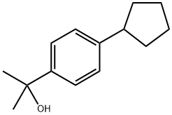 4-Cyclopentyl-α,α-dimethylbenzenemethanol Structure