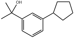 3-Cyclopentyl-α,α-dimethylbenzenemethanol Structure