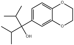 2,3-Dihydro-α,α-bis(1-methylethyl)-1,4-benzodioxin-6-methanol Structure