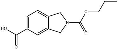 2-(propoxycarbonyl)isoindoline-5-carboxylicacid Structure