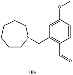 2-(Azepan-1-ylmethyl)-4-methoxybenzaldehyde hydrobromide Structure