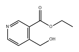 3-Pyridinecarboxylic acid, 4-(hydroxymethyl)-, ethyl ester Structure